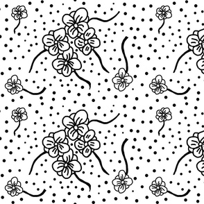 Black and White Flower Pattern