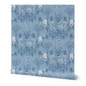 Toile Iris Pond Pattern Small | Cottage Blue + Navy + White