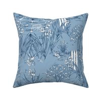 Toile Iris Pond Pattern Small | Cottage Blue + Navy + White