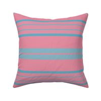 Pink and Blue Horizontal Stripes