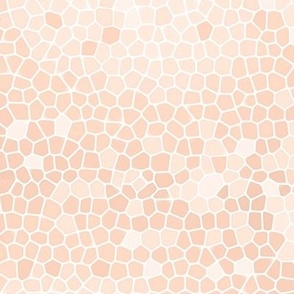 Bee Mosaic Honeycomb Soft Peach // large