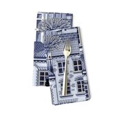 Town house toile blue