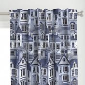 Town house toile blue