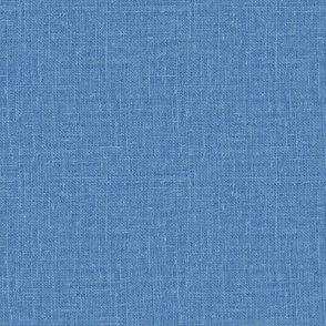 Linen look texture printed High tide blue color