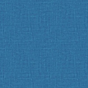 Linen look texture printed cobalt blue color