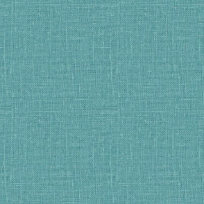 Linen look texture printed Dusty turquoise color