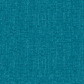 Linen look texture printed deep dark teal color