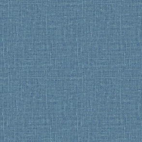 Provincial blue // Slubby Linen Faux Linen Look