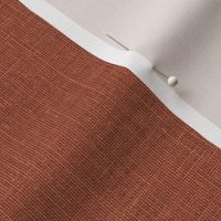 Slubby Faux Linen Look - Rust red earth tones