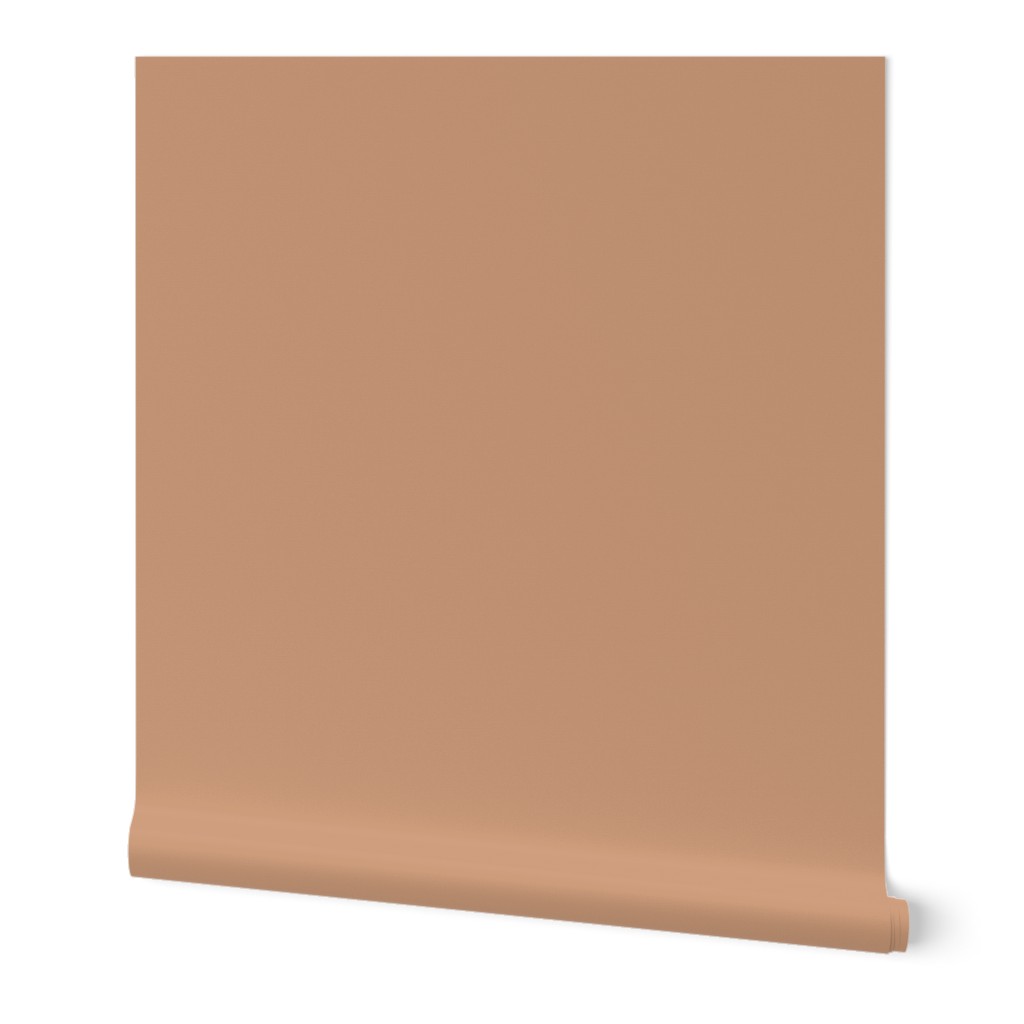 Solid Toast Cinnamon Brown Plain Color Wallpaper