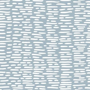 Dashes and stripes minimal abstract pencil strokes Scandinavian neutral nursery trend cool blue white