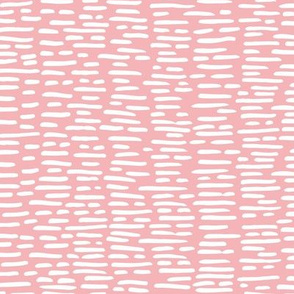 Dashes and stripes minimal abstract pencil strokes Scandinavian neutral nursery trend pink white girls