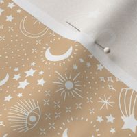 Mystic Universe party sun moon phase and stars sweet dreams ginger beige sand