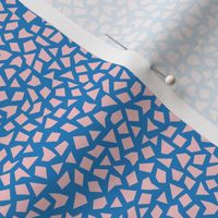 Minimal geometric spots abstract terrazzo print neutral nursery blue pink