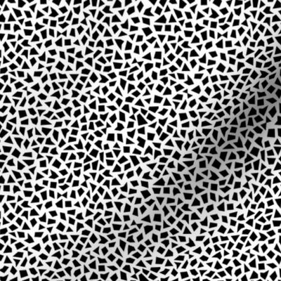Minimal geometric spots abstract terrazzo print neutral nursery monochrome black and white