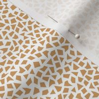 Minimal geometric spots abstract terrazzo print neutral nursery honey yellow ochre