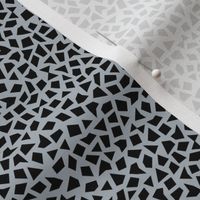 Minimal geometric spots abstract terrazzo print neutral nursery stone gray black