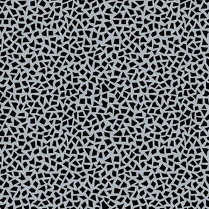 Minimal geometric spots abstract terrazzo print neutral nursery stone gray black
