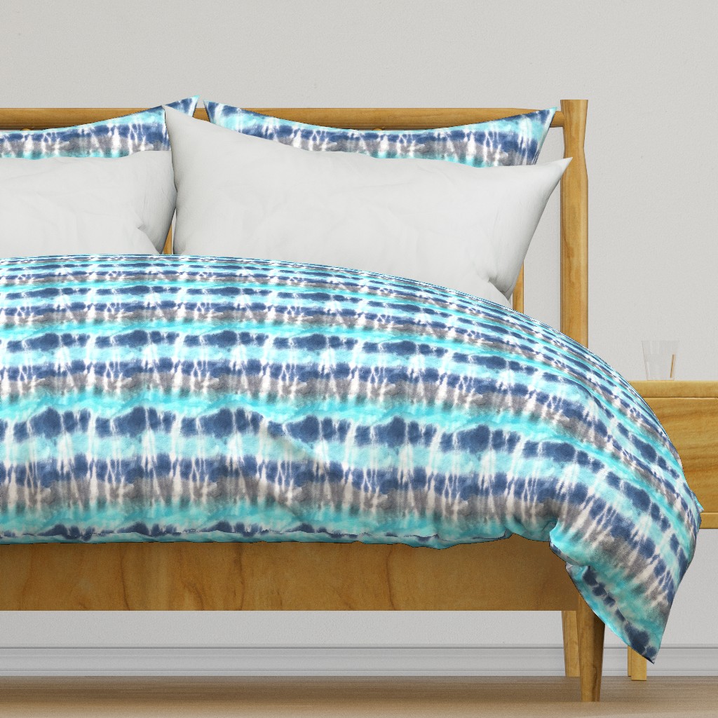 Tie-dye stripe blue (small)