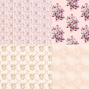 Fat Quarters Shabby Wildflowers Collection v1