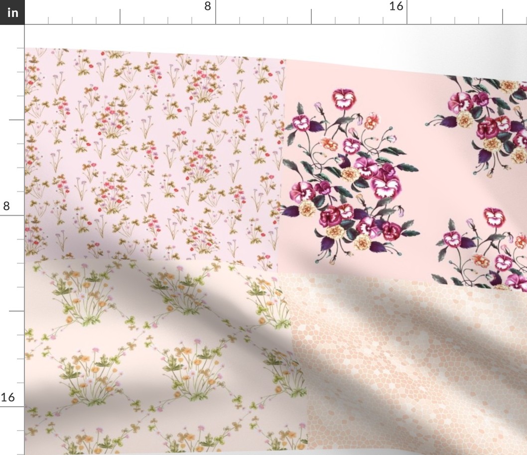 Fat Quarters Shabby Wildflowers Collection v1