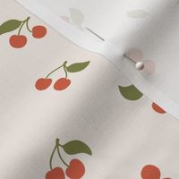 Cherry berries. Summer design. Small size.