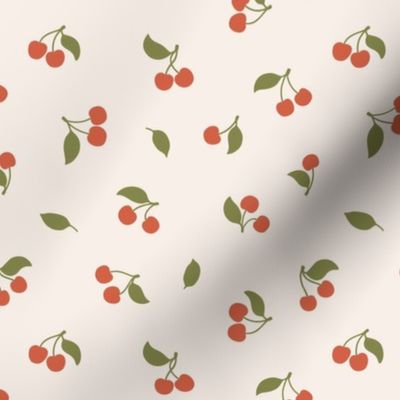 Cherry berries. Summer design. Small size.