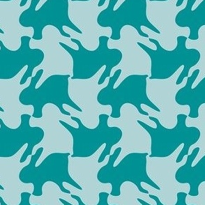 Tessellation Bunny shape - Grass green