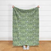 Toile Iris Pond Pattern Small | Celery Green+Navy+White