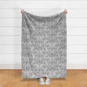 Toile Iris Pond Pattern Small | Light Cool Gray+Black+White