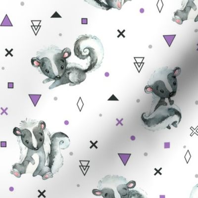 Little Stinker – geometric shapes (purple)