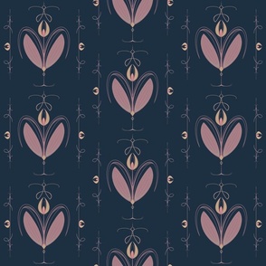 Tulip Nouveau - Navy