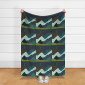 6 loveys: layered mountain // olive x, summit, green olive, 165-8 x, blue pine, teal no. 2, 174-15 x