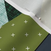 6 loveys: layered mountain // olive x, summit, green olive, 165-8 x, blue pine, teal no. 2, 174-15 x