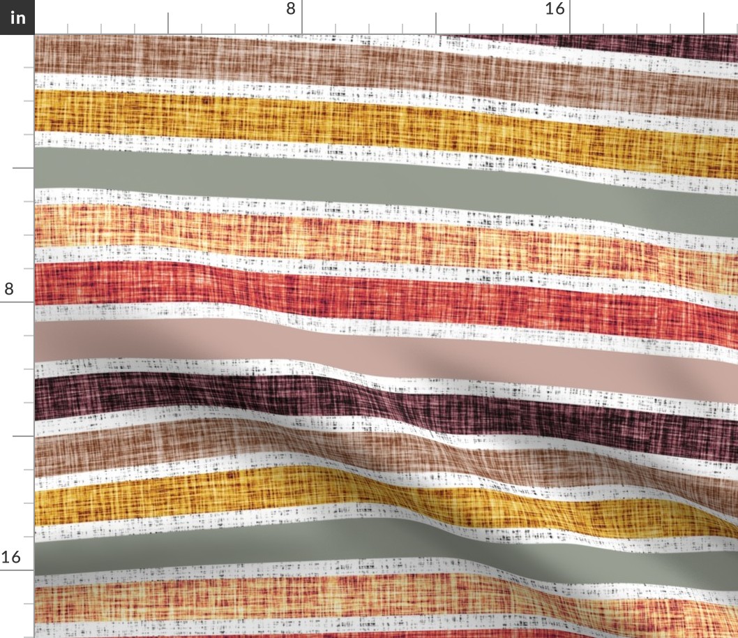 stripes: white linen + spice no. 2, coral gold, dusty rose, medallion, laurel, sunset, 26-13