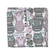 owls family cut and sew template