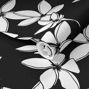 Plumerias Black & white