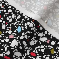 Tiny Terrazzo in black, white and pops of colour 