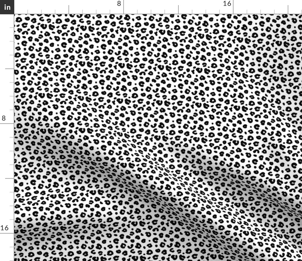 Tiny smooth cheetah boho indian summer jungle animal print nursery monochrome black and white