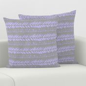 light gray and lavender violet large leaf stripe