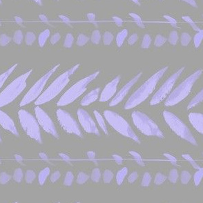 light gray and lavender violet large leaf stripe