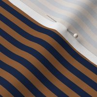 navy and tan quarter inch stripe
