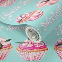 cherry blossom cupcakes or pretty wedding or birthday cupcakes