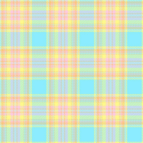 pastel plaid blue