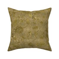 Gold on Gold Flower Chintz