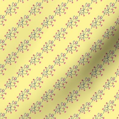 Viney floral yellow
