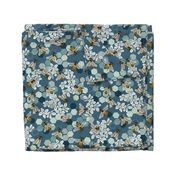 Save The Honey Bees Teal - Blue - Large
