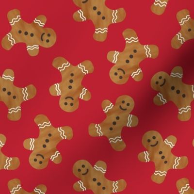 gingerbread man cookie toss - red - C20BS