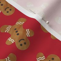 gingerbread man cookie toss - red - C20BS
