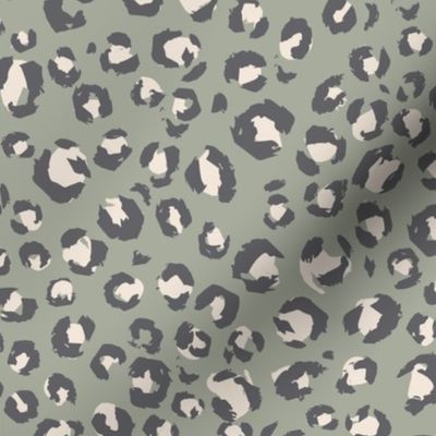 Medium // 2020 Animal Print faded feel sage leopard print